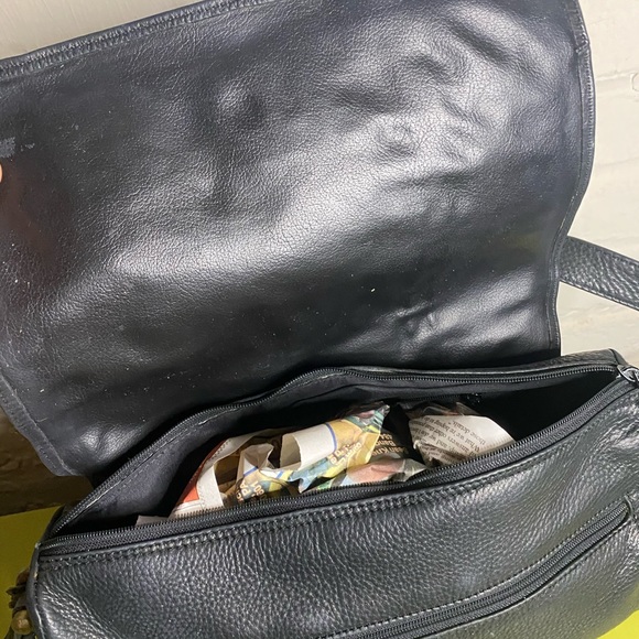 Leather satchel bag - Picture 2 of 3